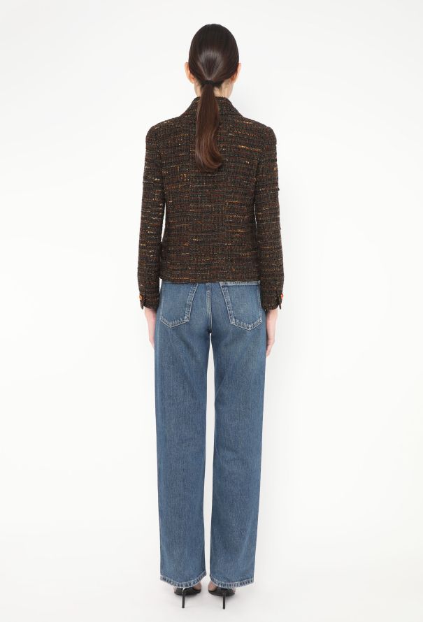 Chanel 1998 Casted Camélia Tweed Jacket - 4