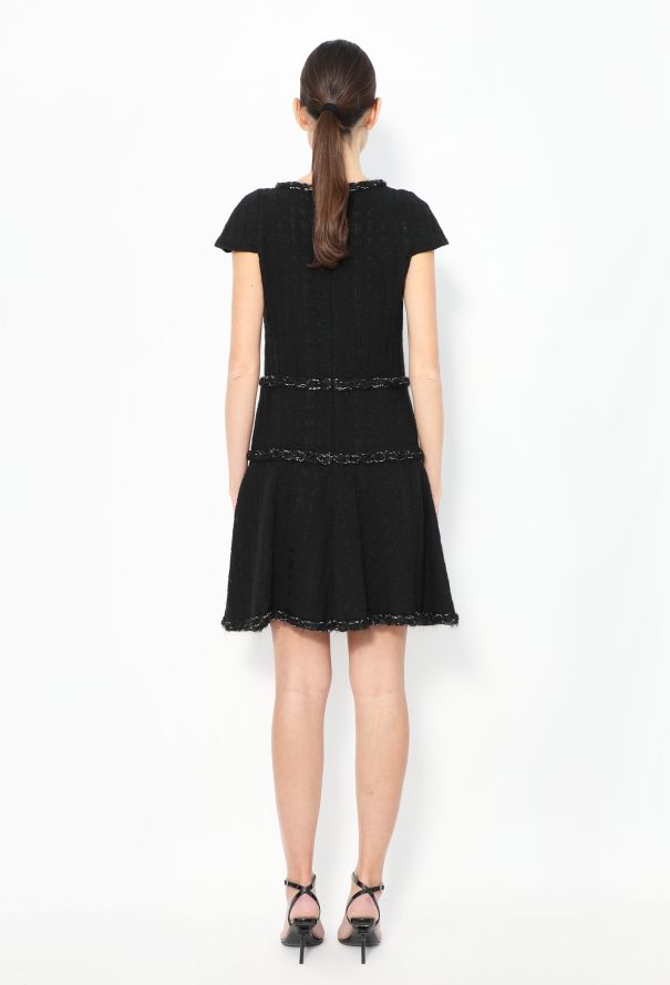 Chanel Tweed Braided Trim Dress - 4