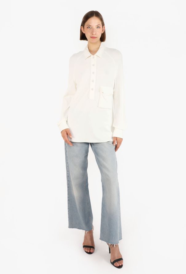 Bottega Veneta Patch Pocket Blouse, Spring 2020 - 3