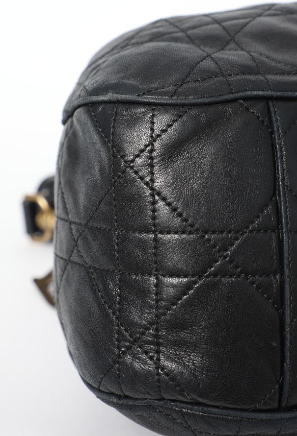 Dior Vintage Cannage Drawstring Bucket Bag - 7