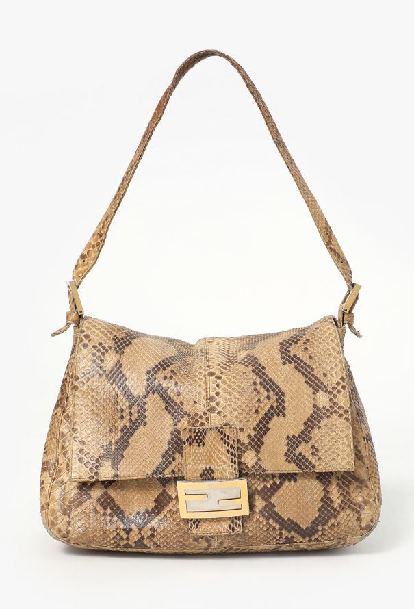 Fendi RARE Python Mamma Baguette Bag - 1