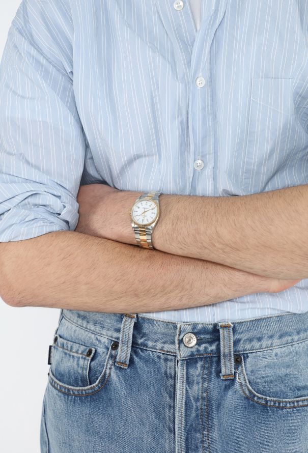 Rolex Vintage Oyster Perpetual Stainless Steel & Yellow Gold Watch - 3