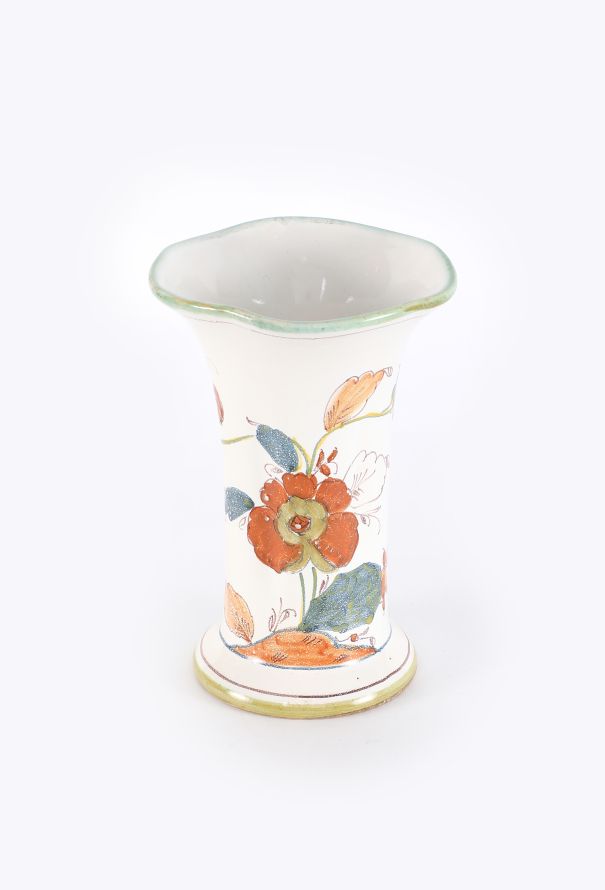 Dior '80s Larucci Hand-Painted Ceramic Vase - 7