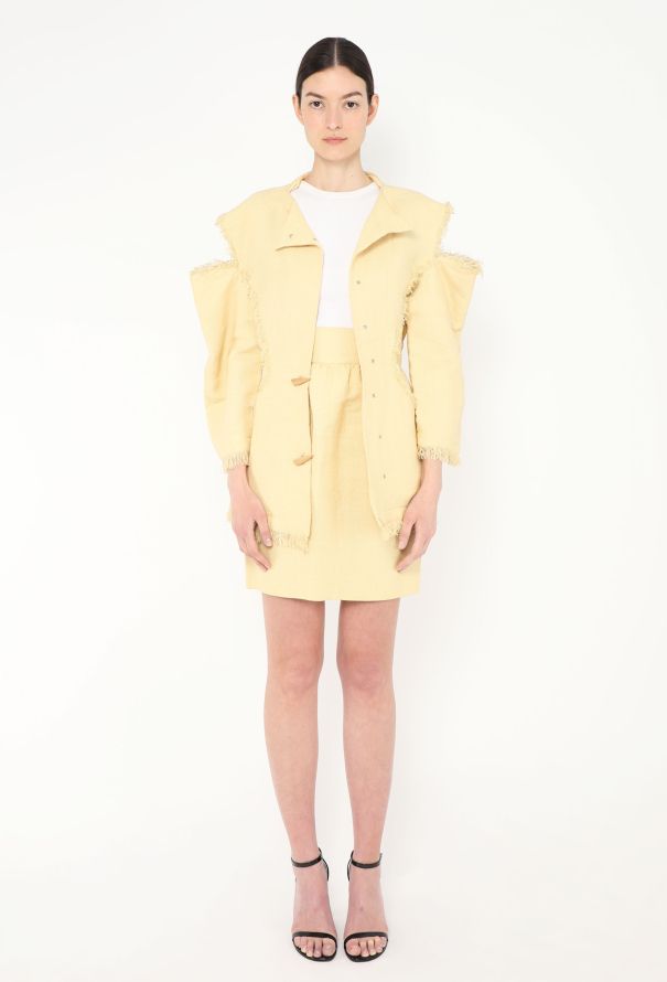 Rare '80s Fringe Trim Hourglass Ensemble - Thierry Mugler