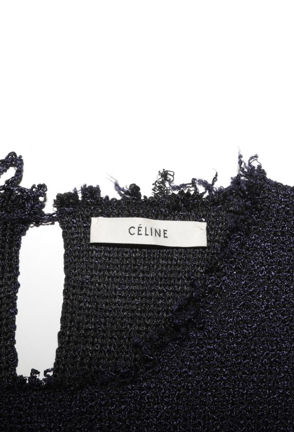 Céline 2013 Frayed Bouclé Silk Sweater - 5