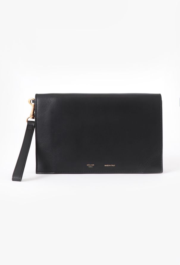 Céline Black Calfskin Clutch - 1