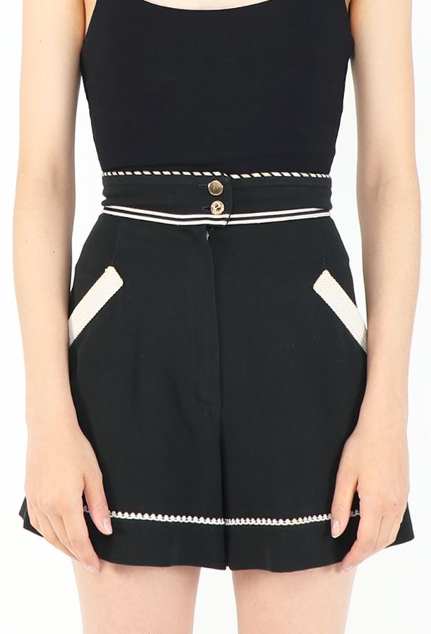 Chanel 1991 Braided Cotton Bermuda Shorts - 2