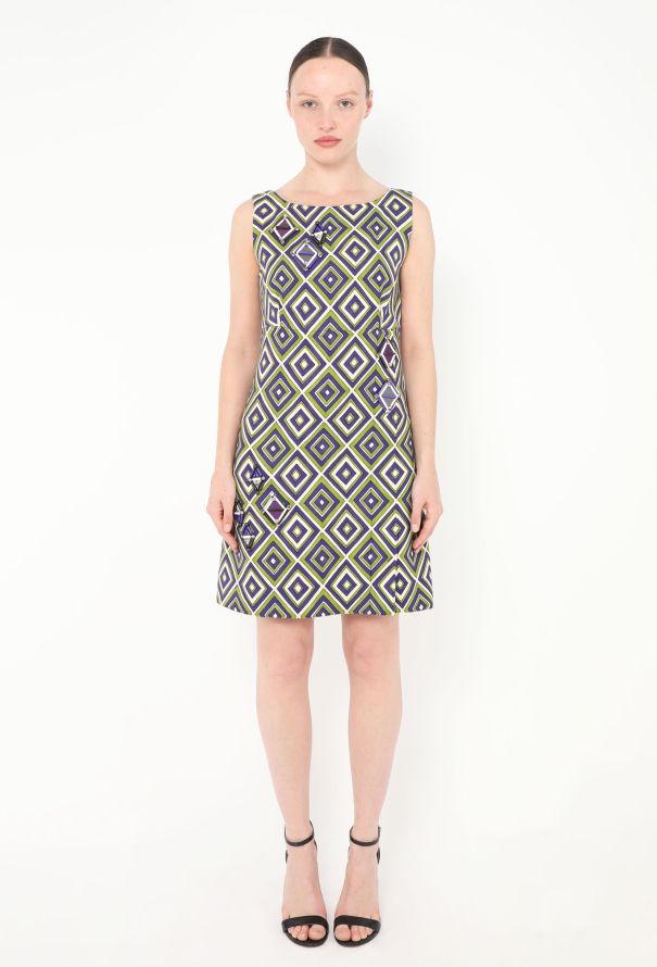 Prada F/W 2012 Geometric Embellished Dress - 1