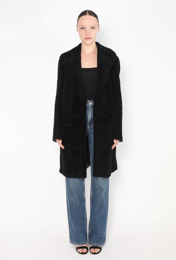 Céline Classic Lambskin Shearling Coat - 2