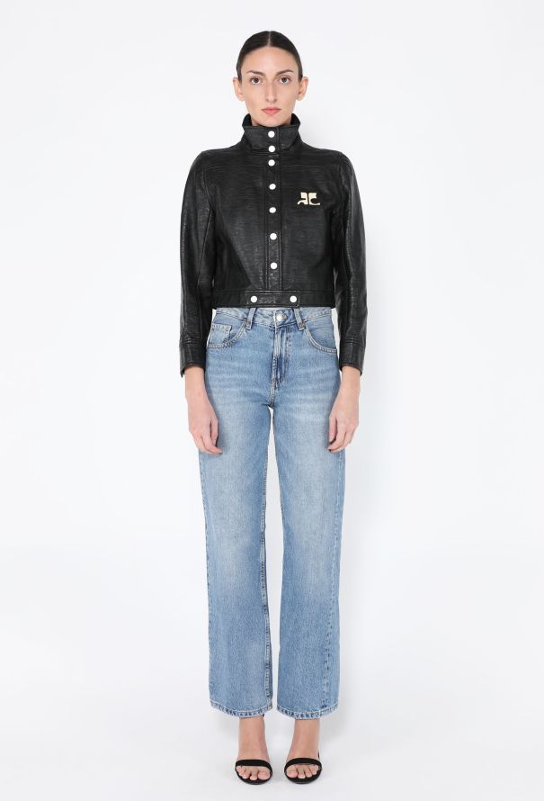 Courrèges '90s Mod Vinyl Jacket - 3