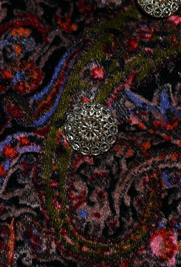 Kenzo '90s Paisley Velvet Jacket - 8