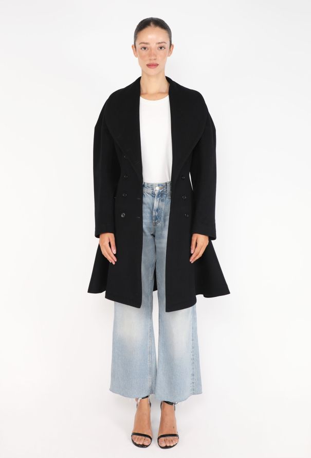 Alaïa Double-Breasted Hourglass Coat, 1986 - 6