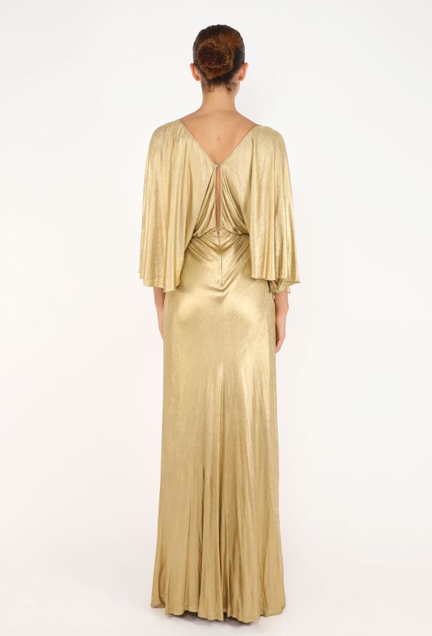 Gucci Metallic Lurex Capelet Gown, 2023 - 6