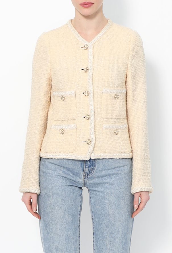 Chanel 2006 Iridescent Gripoix Tweed Jacket - 1