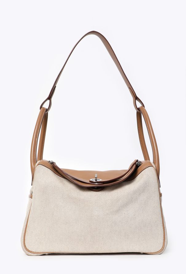 Hermès Toile H and Natural Swift Lindy 30 - 1