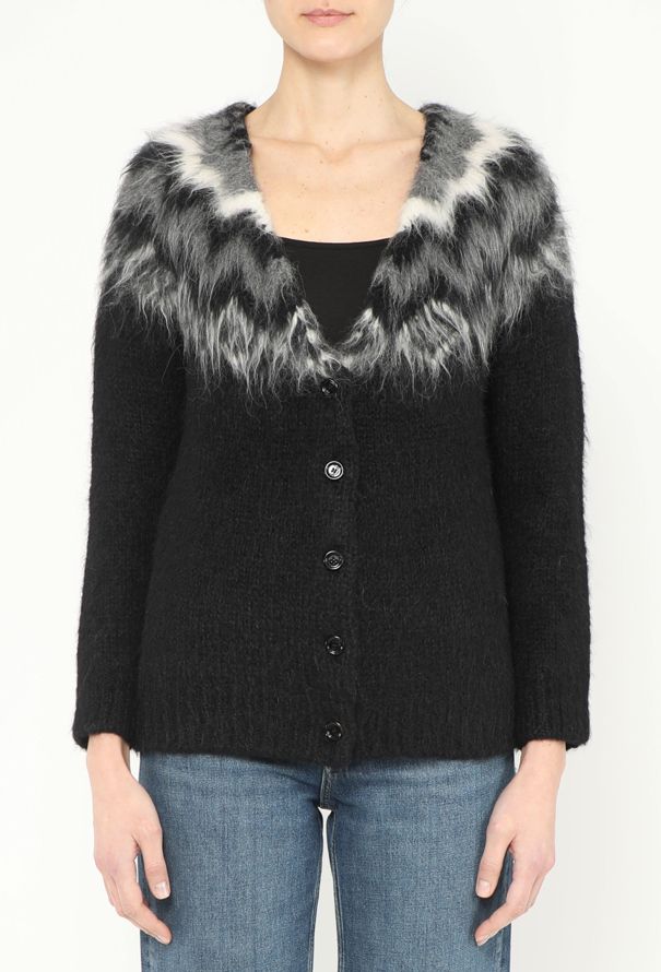 Céline 2019 Fair Isle Alpaca Cardigan - 1