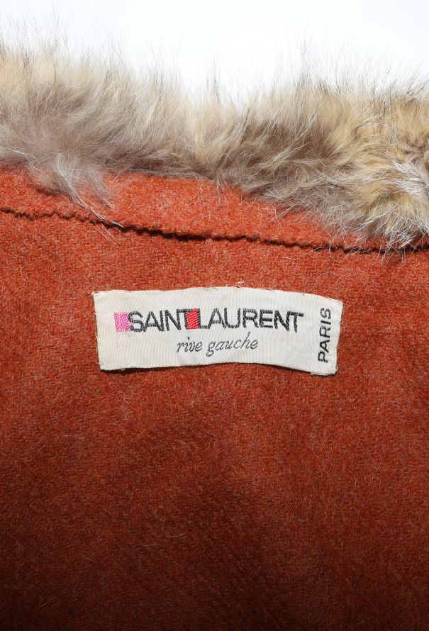 Saint Laurent COLLECTOR Late 1960s Fur Trim Cape - 6
