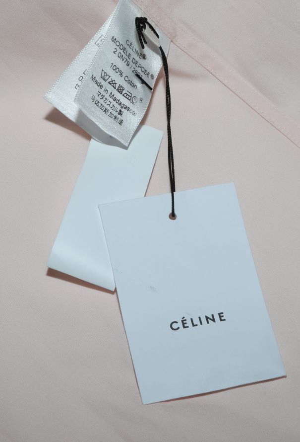 Céline Collarless Cotton Tunic - 6