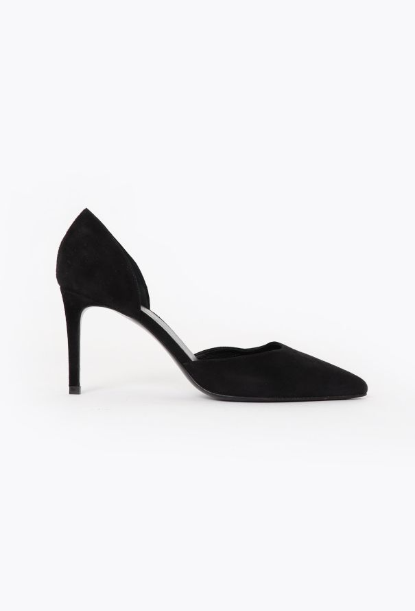 Saint Laurent Suede D'Orsay Pumps - 1