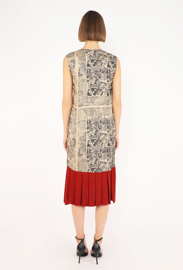 Jean Paul Gaultier City Print Silk Dress, 2005 - 5