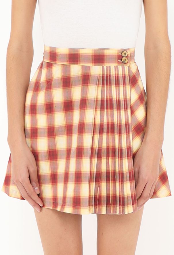 Alaïa Early '90s Tartan Wrap Skirt - 2