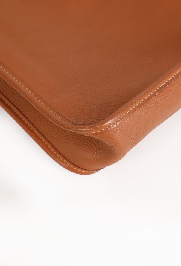 Hermès Vintage Gold Courchevel Vespa MM Bag - 8