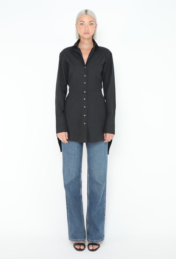 Alaïa Couture 2003 Fluted Peplum Shirt - 5