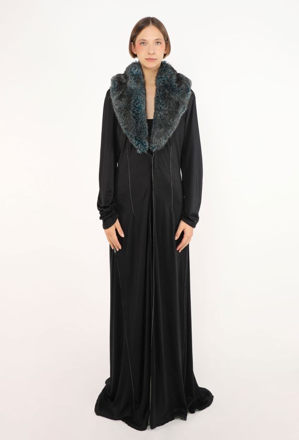 Jean Paul Gaultier 'Cyber' Faux Fur Collar Coat, F/W 1995 - 3