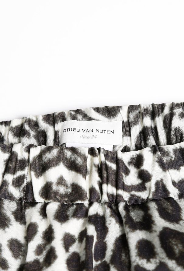 Dries Van Noten Leopard Print Trousers - 6