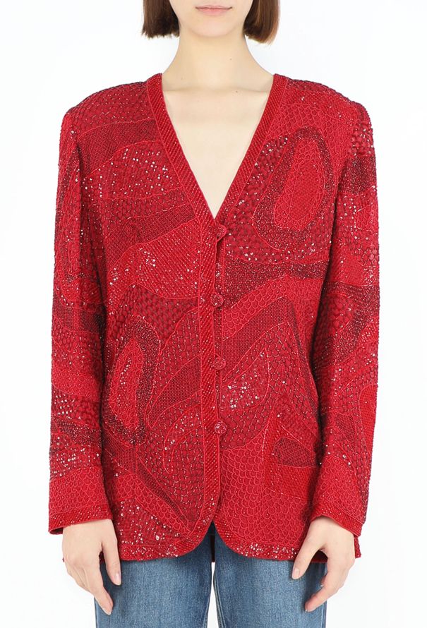 Emanuel Ungaro Vintage Tambour Hand-Embroidered Jacket - 4