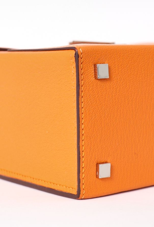 Hermès Abricot Chèvre Mysore Cinhetic Bag - 10
