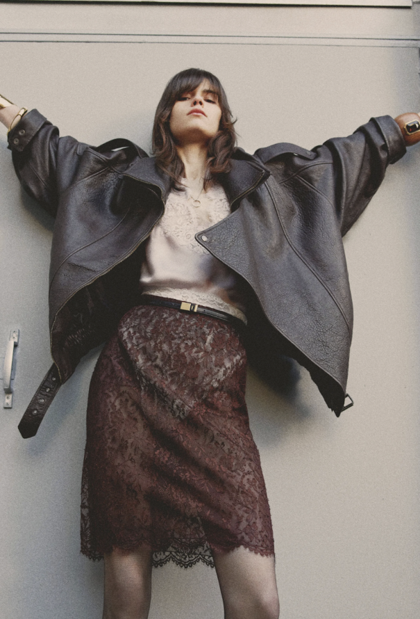 Saint Laurent Pre-Fall 2024 Lace Slip Skirt - 2