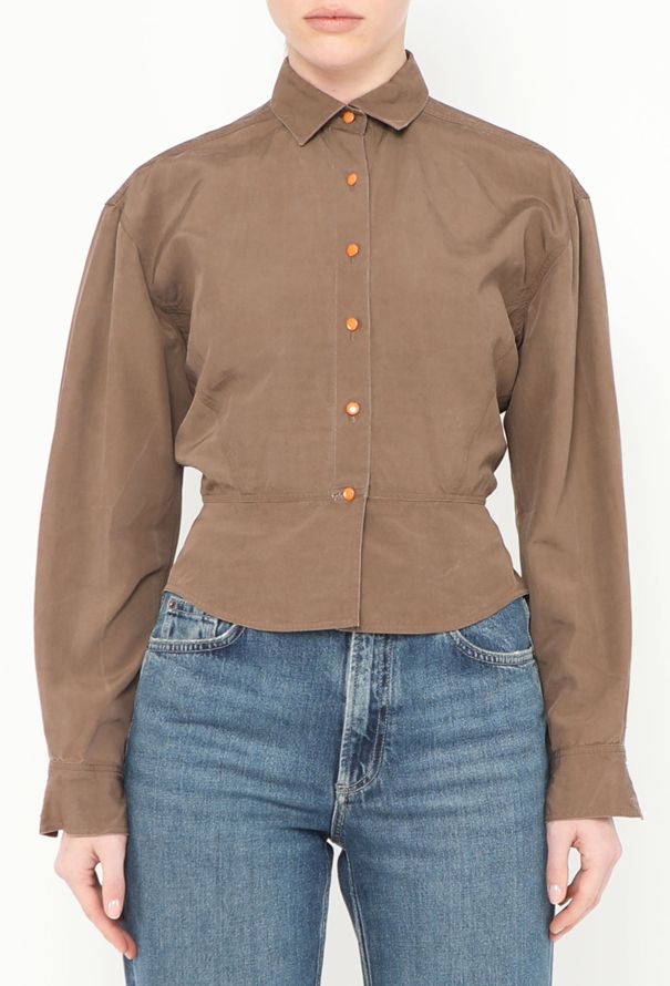 Alaïa Rare S/S 1987 Cinched Peplum Top - 1