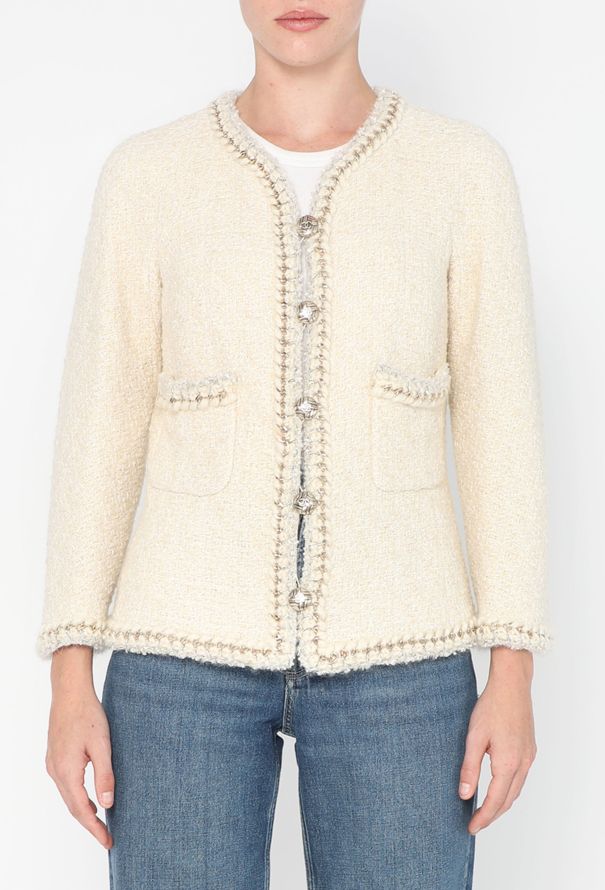 Chanel 2011 Braided Chainlink Tweed Jacket - 1