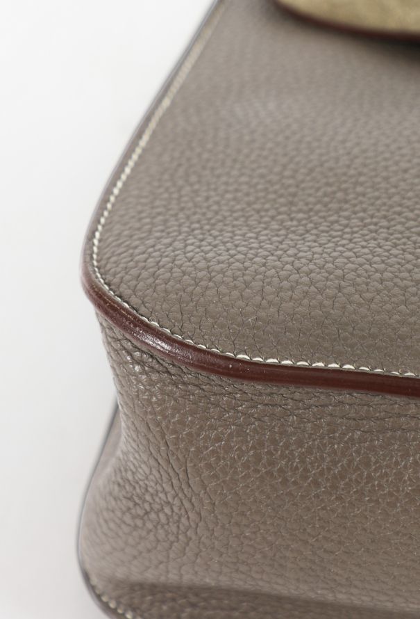 Hermès Gris Étain Taurillon Clémence Halzan 31 - 10