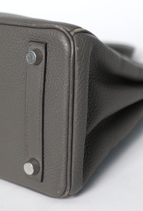 Hermès Gris Meyer Togo Birkin 25 - 11