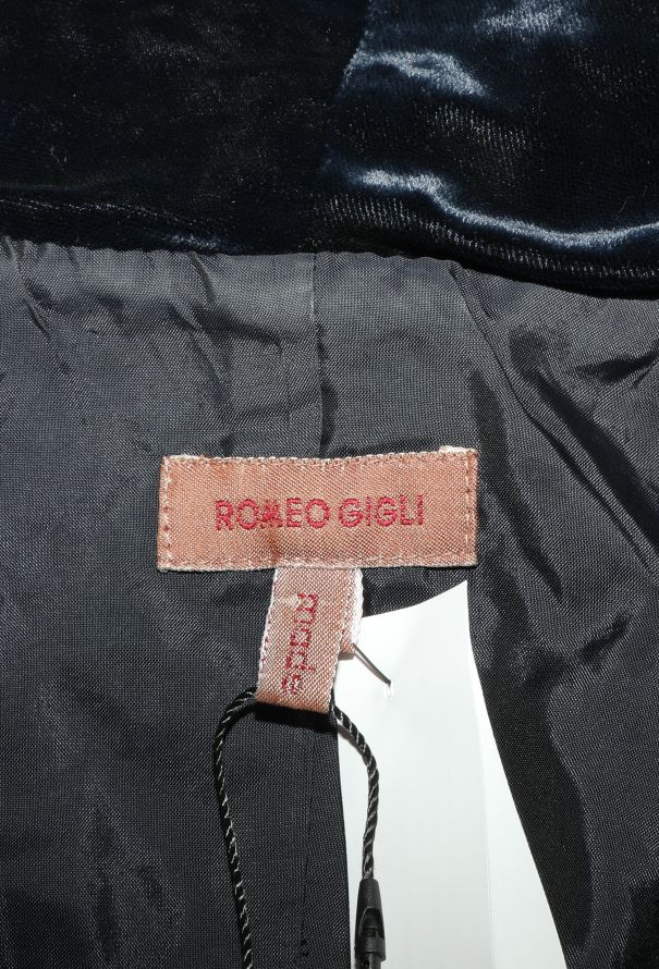 Romeo Gigli 1993 Striped Velvet Shawl Vest - 5