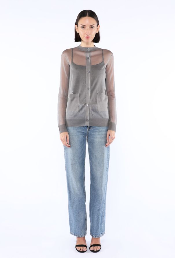 Saint Laurent Silk Knit Cardigan, 2024 - 3