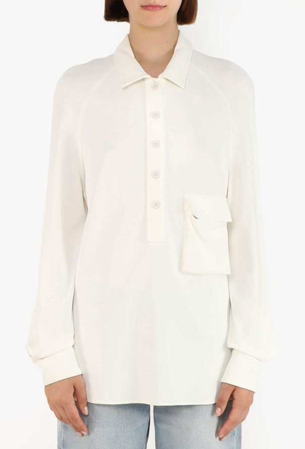 Bottega Veneta Patch Pocket Blouse, Spring 2020 - 1