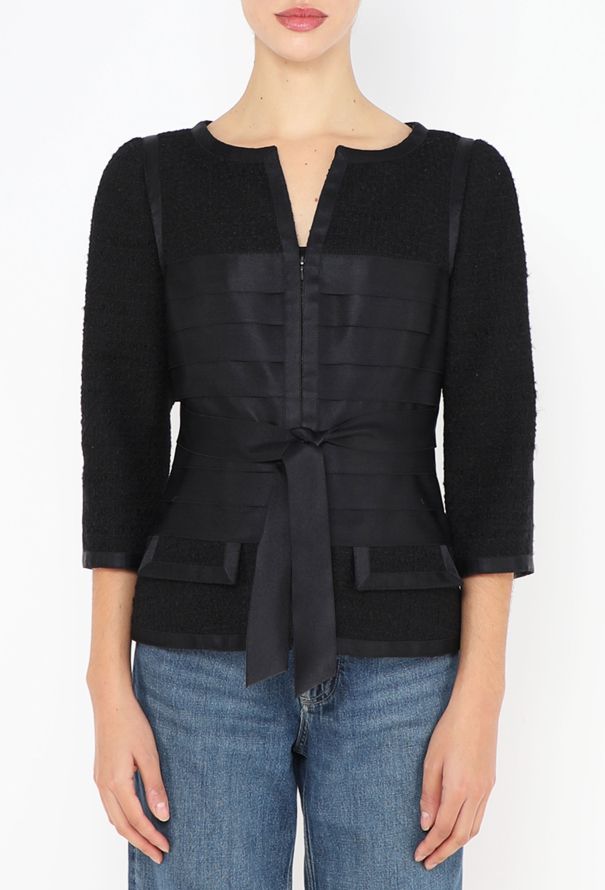 Chanel F/W 2006 Ribbon Bouclé Jacket - 4
