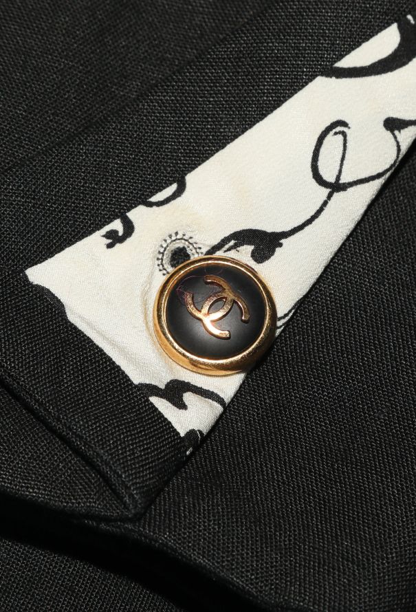 Chanel ICONIC S/S 1993 Graphic Trim 'CC' Blazer - 7 Chanel ICONIC S/S 1993 Graphic Trim 'CC' Blazer - 7