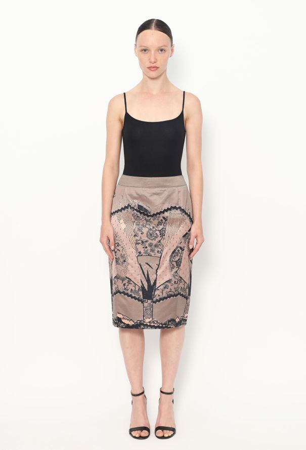 Dior S/S 2006 Trompe l'Oeil Skirt - 1