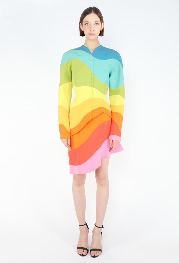 Thierry Mugler ULTRA COLLECTOR S/S 1990 Rainbow Ensemble - 3