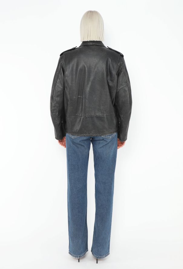 The Row 2023 Catalina Distressed Biker Jacket - 5