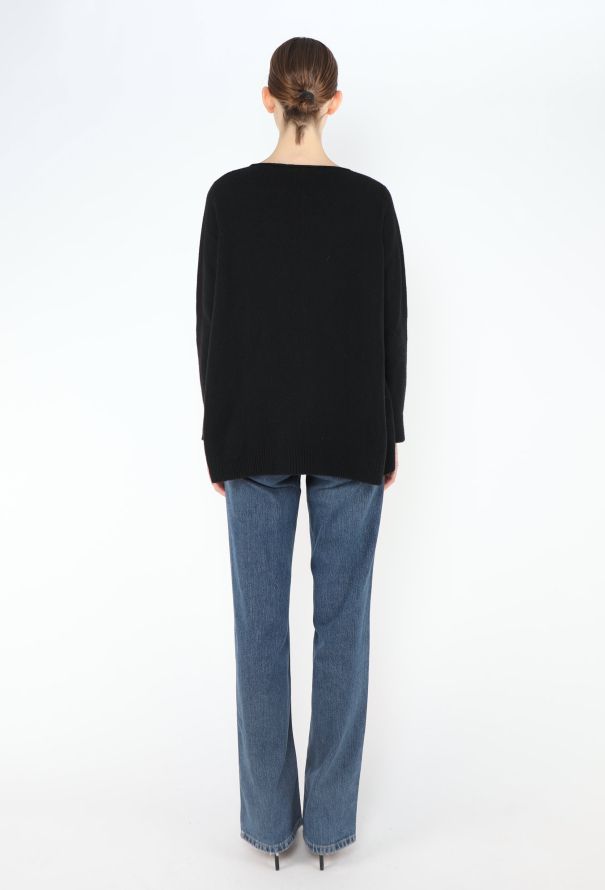 The Row Scoop-Neck Slit Sweater - 4