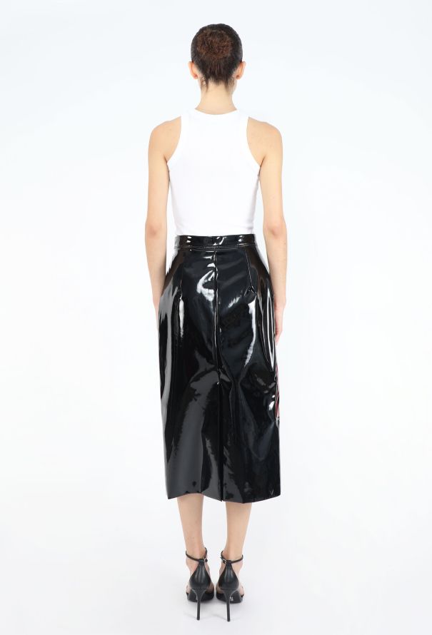 Miu Miu Resort 2016 Retro Patent Skirt - 5