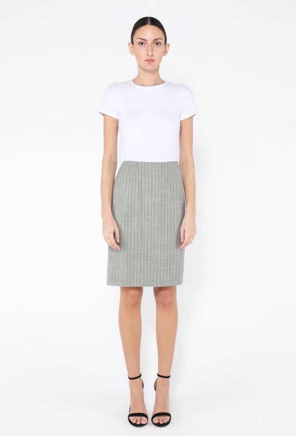 Givenchy '80s Pinstripe Skirt Suit - 4