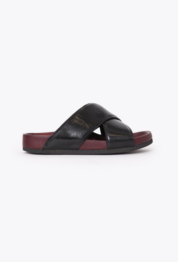 Céline Resort 2014 Patent Criss-Cross Sandals - 1