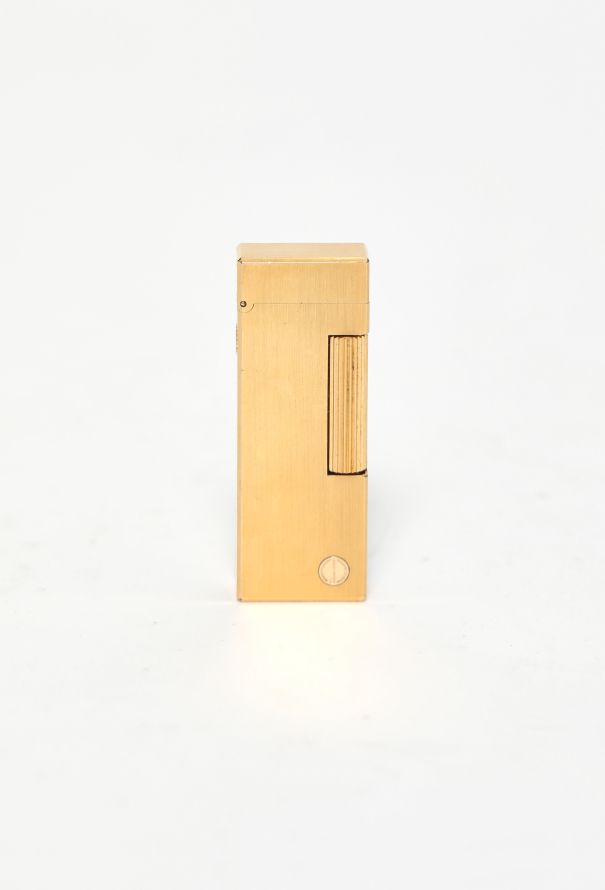 Vintage Objects & Decor Dunhill '80s Gold Plated Brushed Lighter - 1