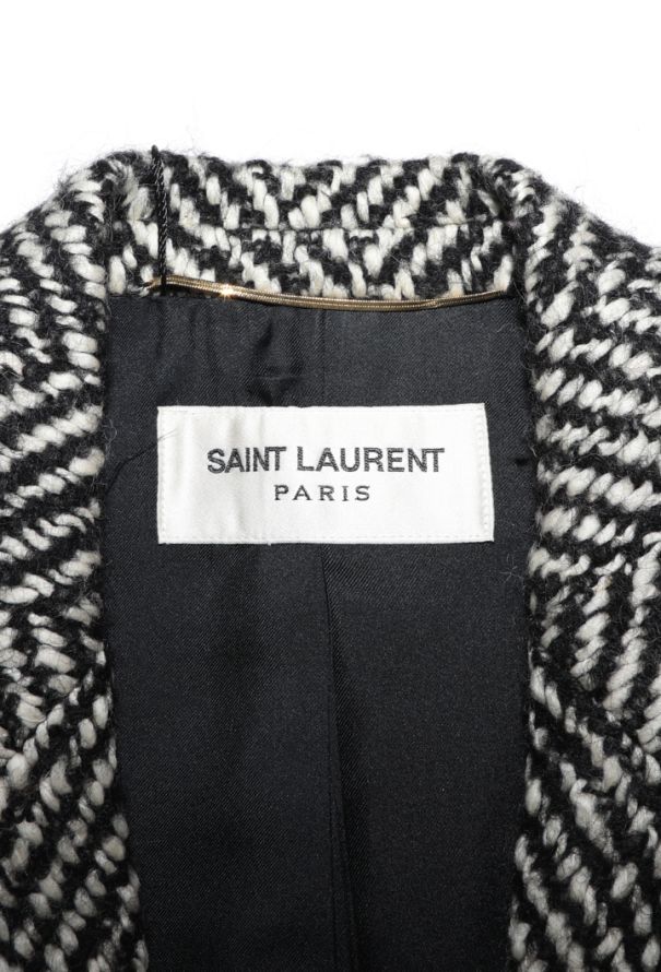 Saint Laurent Chevron Double-Breasted Coat, Pre-Fall 2014 - 7